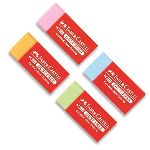 FABER-CASTELL DUST-FREE RENKLİ SİLGİ (5130187125) - 1