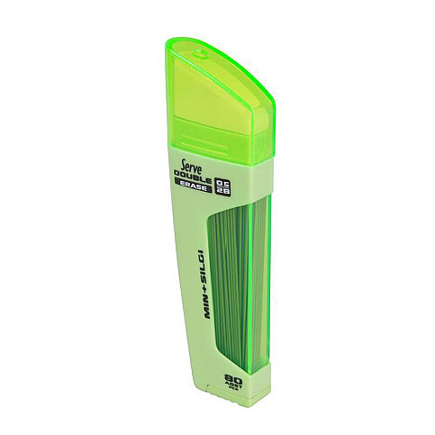 SERVE DSMEY05 DOUBLE KALEM UCU 0.5 2B+SİLGİ ELMA YEŞİLİ (SV-DSMEY05-T) - 1
