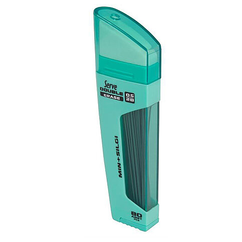 SERVE DSMNY05 DOUBLE KALEM UCU 0.5 2B+SİLGİ NEON YEŞİL (SV-DSMNY05-T) - 1