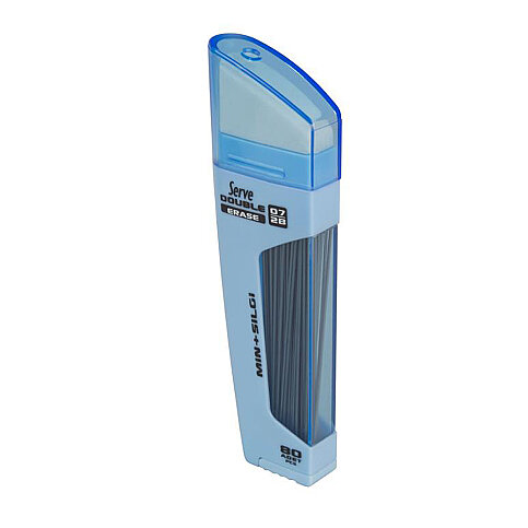 SERVE DSMGM07 DOUBLE KALEM UCU 0.7 2B+SİLGİ GÖK MAVİSİ (SV-DSMGM07-T) - 1