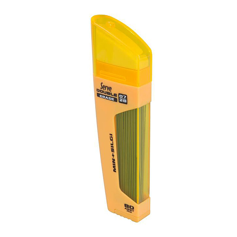 SERVE DSMHS07 DOUBLE KALEM UCU 0.7 2B+SİLGİ HARDAL SARISI (SV-DSMHS07-T)