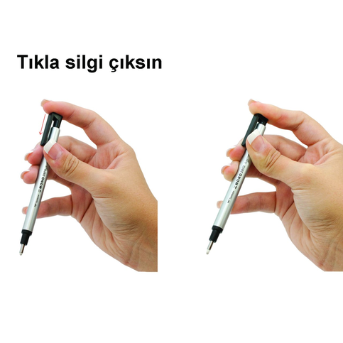 Tombow Mono Basmalı Kalem Silgi 2.3Mm Yuvarlak Uç Çizgili (Eh-Kur) - 3