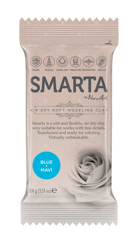 Smarta Hava İle Kuruyan Modelleme Hamuru 12 Mavi 100gr - 1