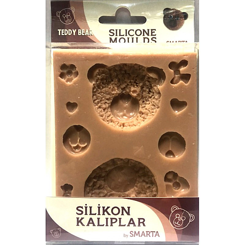 SMARTA SİLİKON MODELLEME HAMURU KALIBI AYI TEDDY (SK1013016) - 1