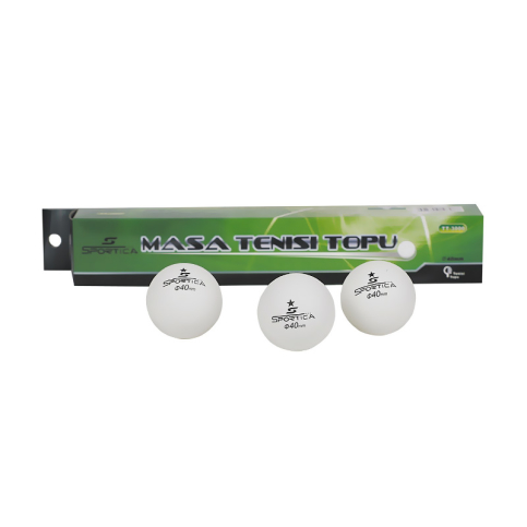 Sportica T-3000 Pinpon Topu Beyaz 6lı - 1