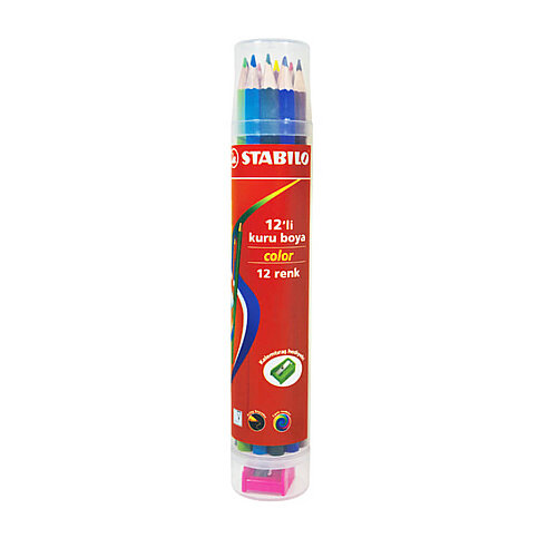 STABİLO 1212-77-PT COLOR KURU BOYA 12 RENK PLASTİK TÜP (40001282) - 1