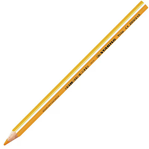 STABİLO 203-205 TRİO THİCK JUMBO KURU BOYA SARI - 3
