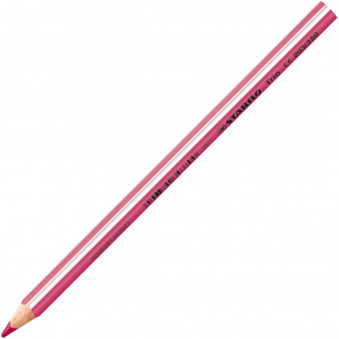 Stabilo 203 Trio Thick Jumbo Kuru Boya 350 Pembe - 1
