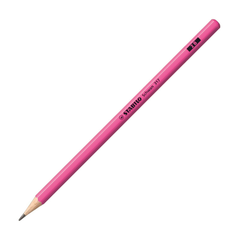 Stabilo 317 Neon Mercanlı Kurşun Kalem 2B Pembe - 1