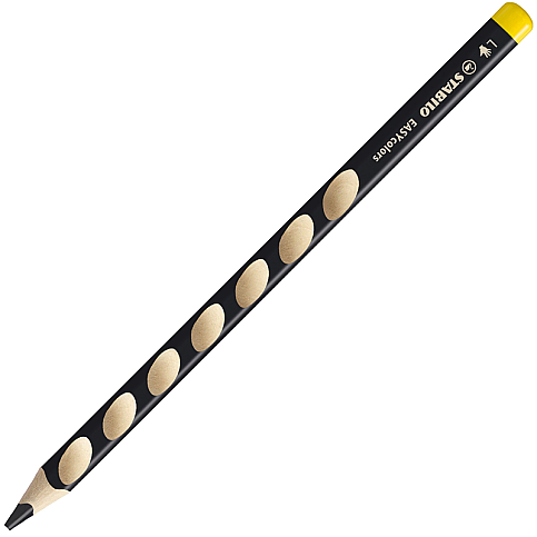 STABİLO 331-750-6 EASY COLORS SOL EL KURU BOYA KALEMİ SİYAH (51006666) - 2