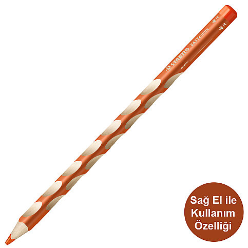 STABİLO 332-221 EASY COLORS SAĞ EL KURU BOYA KALEMİ TURUNCU (51006668) - 1