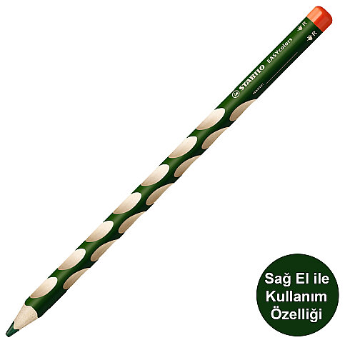 STABİLO 332-520 EASY COLORS SAĞ EL KURU BOYA KALEMİ YAPRAK YEŞİLİ (51006675) - 1