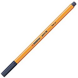 Stabilo 88-98 Point Fineliner Keçe Uçlu Kalem 0.4mm Mavi-Siyah (51011050) - 1
