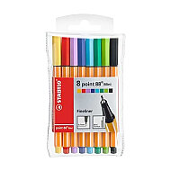Stabilo 688-08-1 Point Mini Fineliner Keçe Uçlu Kalem 8 Renk Askılı Paket (51004078) - STABİLO