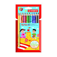 Stabilo 203-2-12 Trio Thick Kuru Boya+Kalemtraş 12 Renk (51010318) - 3