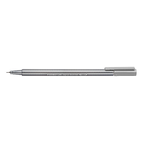 Staedtler Triplus Fineliner Keçe Uçlu Kalem 0.3mm Gri (334-8) - 1