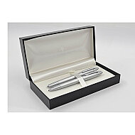 STEELPEN 175DT VENÜS DOLMA KALEM+TÜKENMEZ KALEM SETİ DESENLİ KROM - STEELPEN
