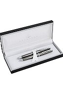 STEELPEN 2358 DOLMA KALEM+TÜKENMEZ KALEM SETİ SİYAH - STEELPEN