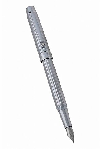 STEELPEN 783 URANÜS DOLMA KALEM+TÜKENMEZ KALEM SETİ PARLAK KROM - 1