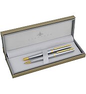 STEELPEN 8131 DOLMA KALEM+TÜKENMEZ KALEM SETİ GOLD KROM - STEELPEN