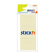 STİCK'N 21127 YAPIŞKANLI NOT KAĞIDI 38x51 PASTEL SARI 3LÜ (2112700-5001) - STİCK'N (1)