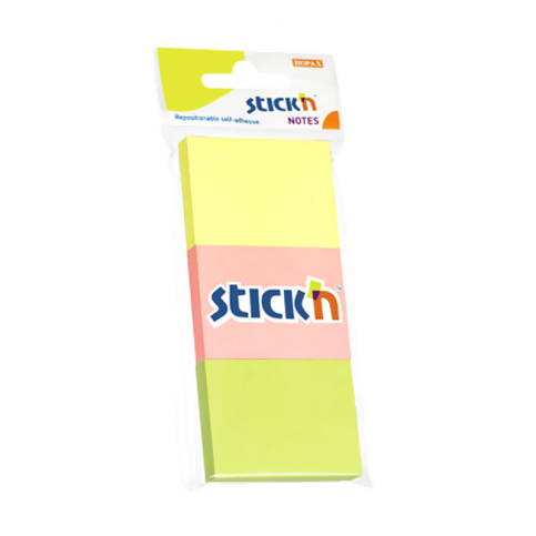Stick'N 2113 Yapışkanlı Not Kağıdı 35x51 Neon 3 Renk (2113000-5001) - 1