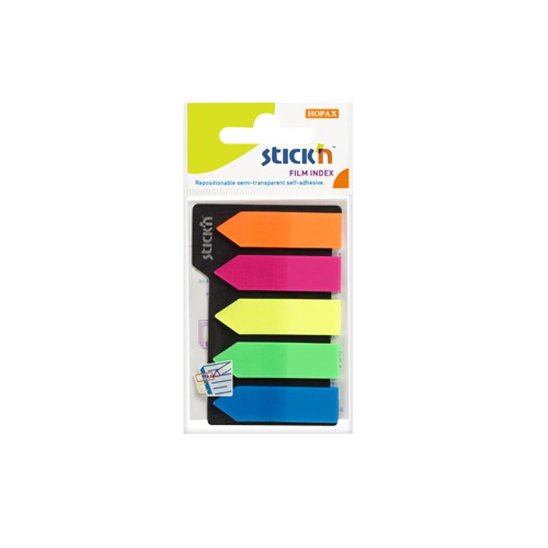 STİCK'N 2114300 İNDEKS İŞARET BANDI OK 12x45 5 RENK