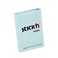 STİCK'N 21146 YAPIŞKANLI NOT KAĞIDI 51x76 100 YAPRAK PASTEL MAVİ (2114600-5001) - STİCK'N