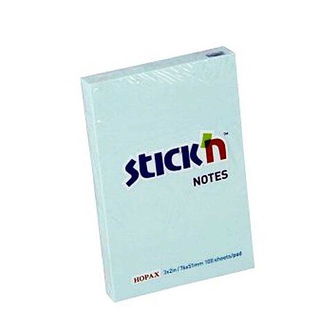 STİCK'N 21146 YAPIŞKANLI NOT KAĞIDI 51x76 100 YAPRAK PASTEL MAVİ (2114600-5001) - 1