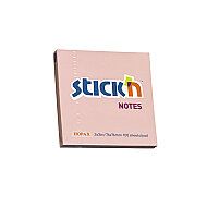 STİCK'N 21148 YAPIŞKANLI NOT KAĞIDI 76x76 100 YAPRAK PASTEL PEMBE (2114800-5001) - STİCK'N