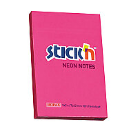 STİCK'N 21161 YAPIŞKANLI NOT KAĞIDI 51x76 100 YAPRAK NEON KOYU PEMBE (2116100-5001) - STİCK'N (1)