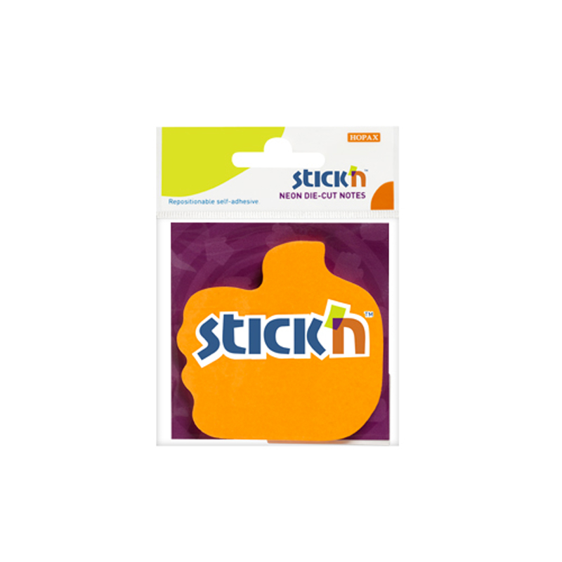 STİCK'N 2117800 YAPIŞKANLI PARMAK NOT KAĞIDI 70x76 50 YAPRAK TURUNCU