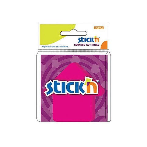 STİCK'N 21181 YAPIŞKANLI NOT KAĞIDI OK 70x70 50 YAPRAK PEMBE (2118100-5001) - 1