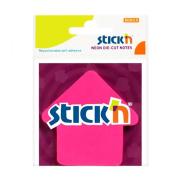 Stick'N 21181 Yapışkanlı Ok Not Kağıdı 70X70 50 Yaprak Pembe - STİCK'N