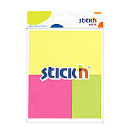 STİCK'N 21258 YAPIŞKANLI NOT KAĞIDI 3 EBAT 50 YAPRAK NEON 3 RENK (2125800-5001) - STİCK'N