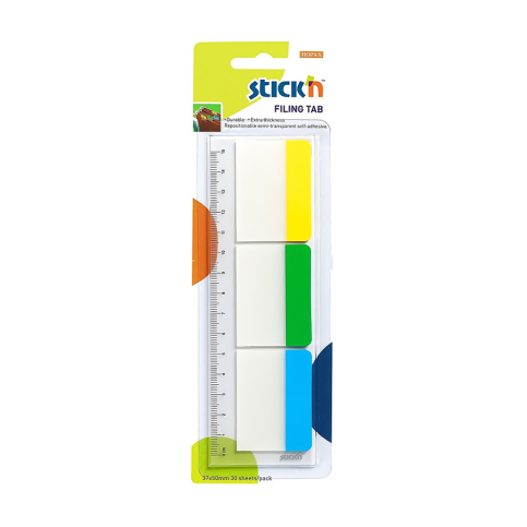 Stick'N 21359 İndeks Seperatörlü İşaret Bandı 37x50 3 Renk (2135900-5001) - 1