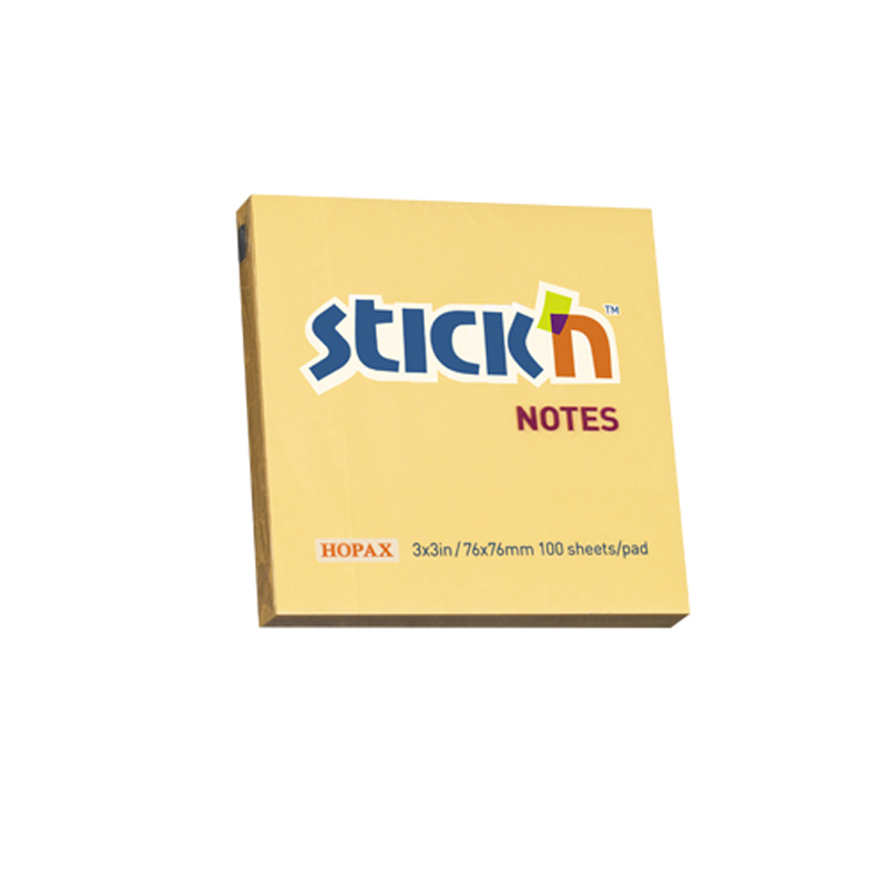 STİCK'N 2139100 YAPIŞKANLI NOT KAĞIDI 76x76 100 YAPRAK PASTEL TURUNCU