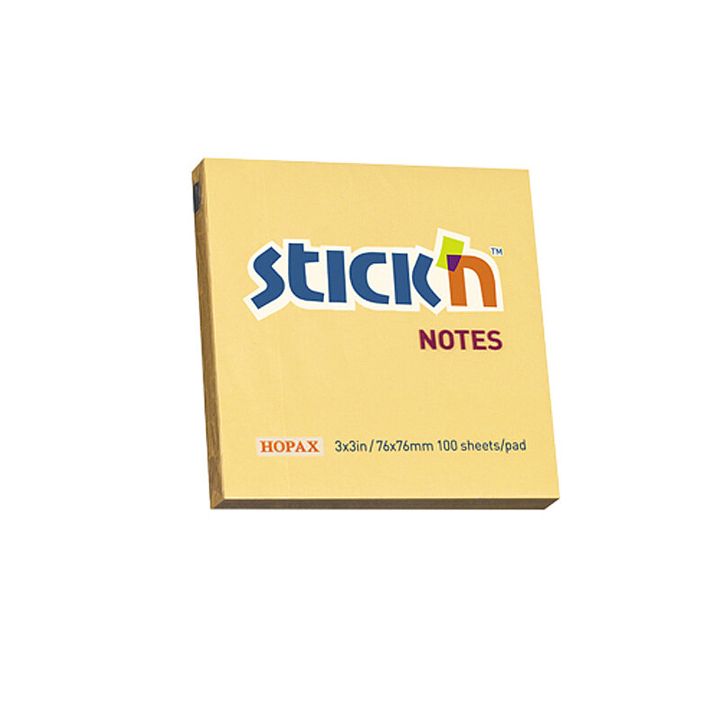 STİCK'N 21391 YAPIŞKANLI NOT KAĞIDI 76x76 100 YAPRAK PASTEL TURUNCU (2139100-5001)