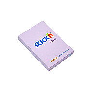 STİCK'N 21402 YAPIŞKANLI NOT KAĞIDI 51x76 100 YAPRAK PASTEL LİLA (2140200-5001) - STİCK'N