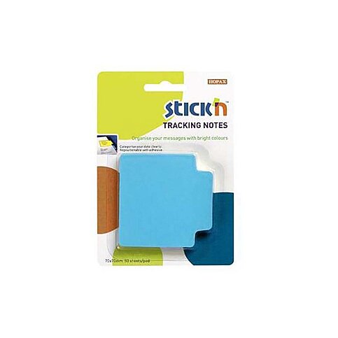 STİCK'N 21479 YAPIŞKANLI NOT KAĞIDI 70x70 NEON MAVİ (2147900-5001) - 1