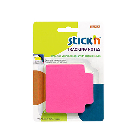STİCK'N 21481 YAPIŞKANLI NOT KAĞIDI 70x70 NEON PEMBE (2148100-5001) - 1