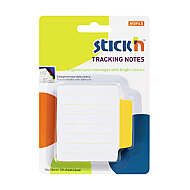 STİCK'N 21484 YAPIŞKANLI NOT KAĞIDI 70x70 ÇİZGİLİ BEYAZ-SARI (2148400-5001) - STİCK'N