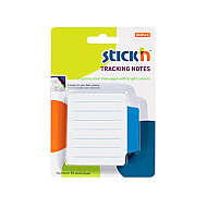 STİCK'N 21485 YAPIŞKANLI NOT KAĞIDI 70x70 ÇİZGİLİ BEYAZ-MAVİ (2148500-5001) - STİCK'N