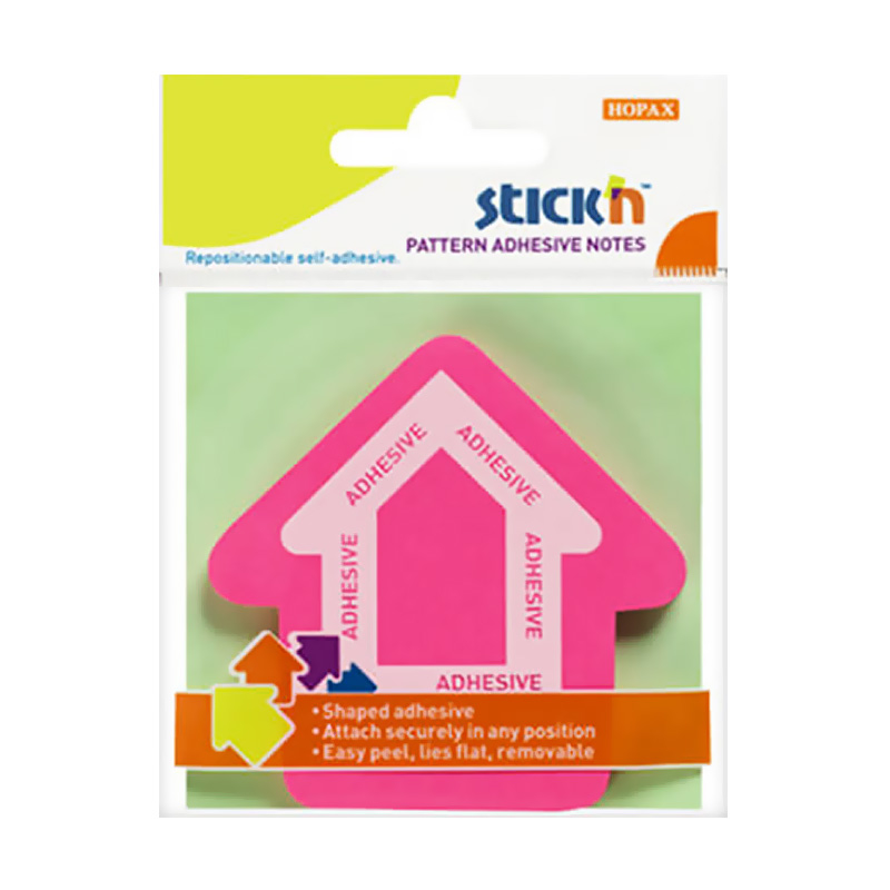 STİCK'N 21542 YAPIŞKANLI OK NOT KAĞIDI 70x70 50 YAPRAK PEMBE