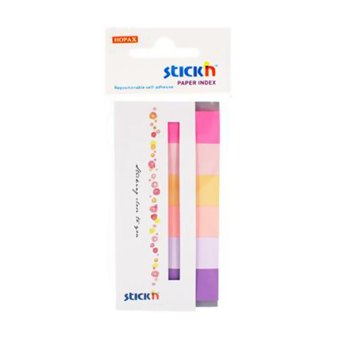 Stick'N 21595 İndeks İşaret Bandı 20x50 6 Renk (2159500-5001) - 1