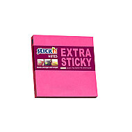 STİCK'N 21671 EXTRA YAPIŞKANLI NOT KAĞIDI 76x76 90 YAPRAK NEON PEMBE (2167100-5001) - STİCK'N