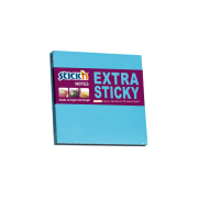 Stick'N 21673 Extra Yapışkanlı Not Kağıdı 76x76 90 Yaprak Neon Mavi (2167300-5001) - 1
