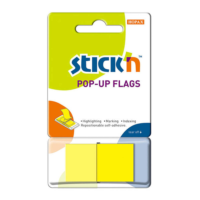 STİCK'N 26010 FİLM İNDEKS İŞARET BANDI 25x45 SARI (2601000-5001)