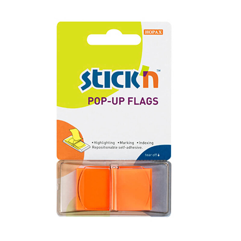 STİCK'N 26012 FİLM İNDEKS İŞARET BANDI 25x45 TURUNCU (2601200-5001)