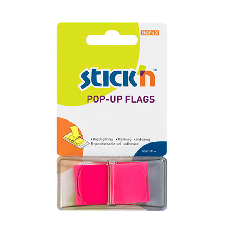 STİCK'N 26013 FİLM İNDEKS İŞARET BANDI 25x45 PEMBE (2601300-5001)